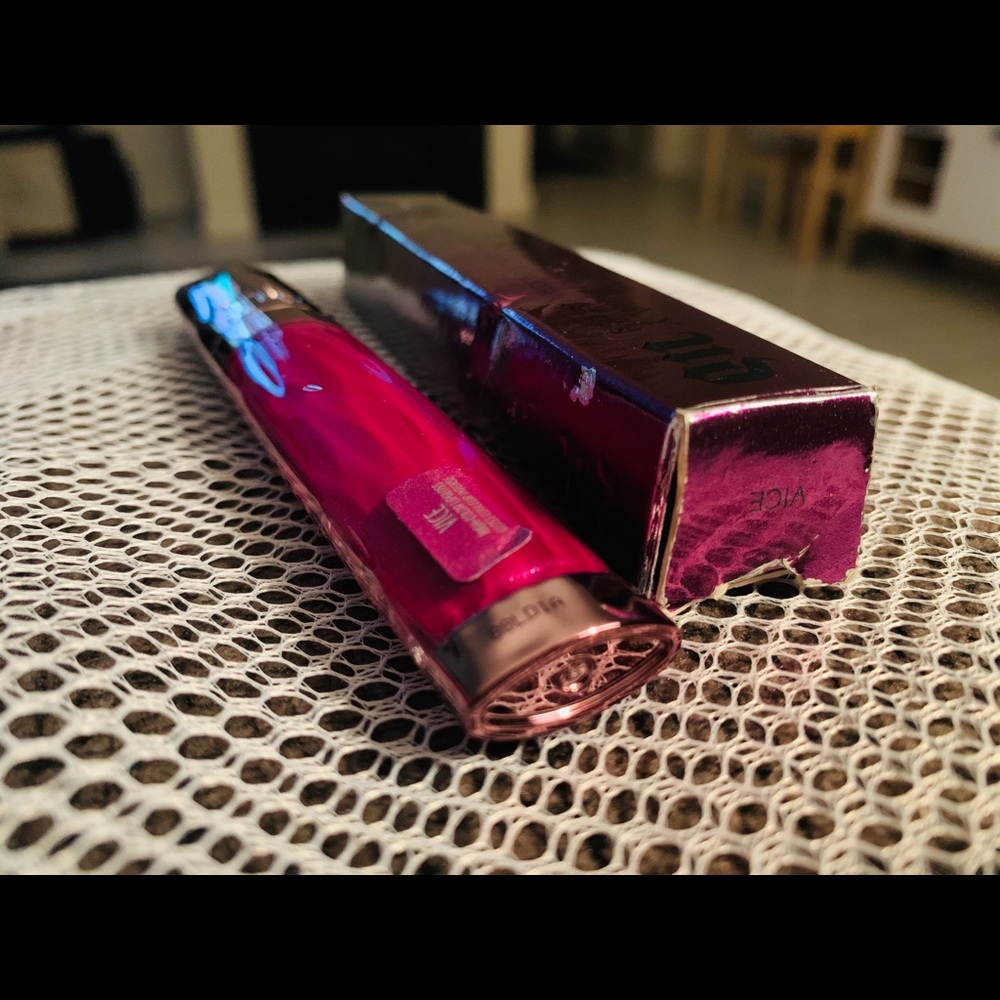 Melted lipgloss metallic violet and Vice